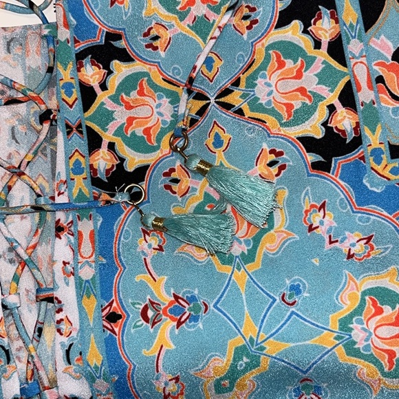 NWT Nanette Lepore “Tapestry” Swim Cover-Up Tunic Dress - Picture 11 of 13